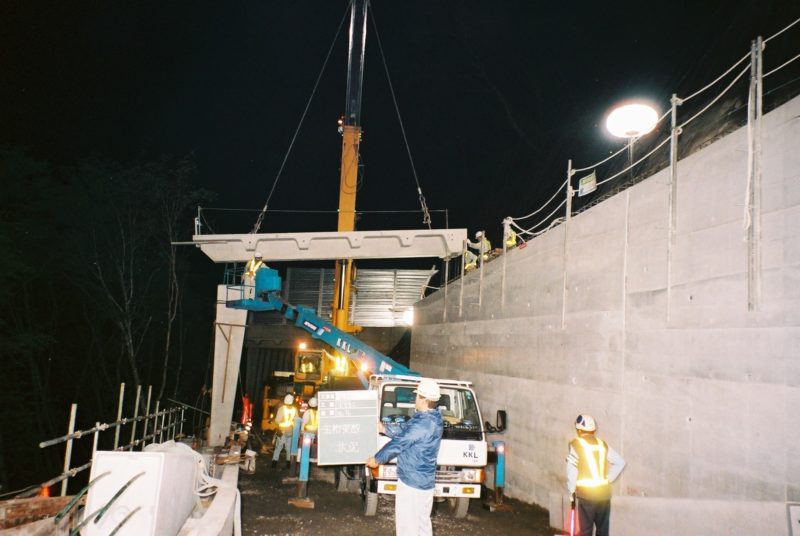 南アルプス公園線水沢橋道路災害工事