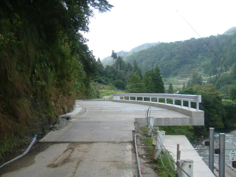 清津公園線清津峡観光・体験交流道路工事