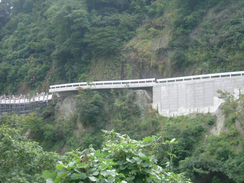 清津公園線清津峡観光・体験交流道路工事