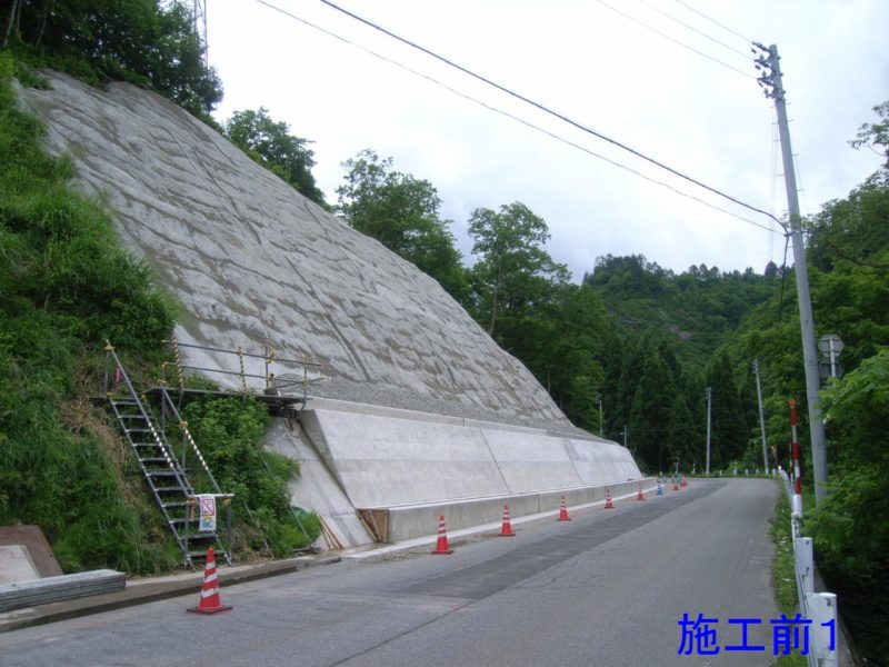 布沢横田線山入スノーキーパー工事