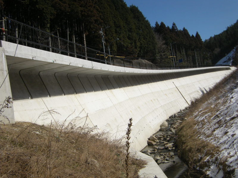 国道１５３号明川地区避譲車線設置工事