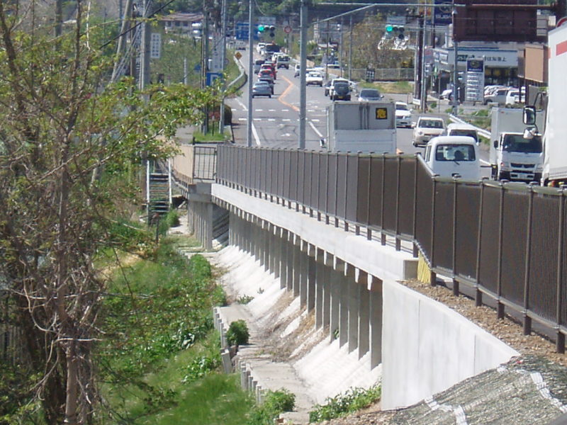 国道１８号四ツ屋歩道設置工事