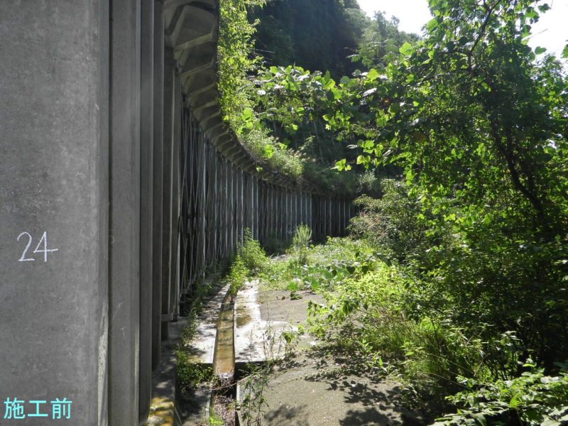 県道福岡宮島峡公園線（防災・防雪）スノーシェッド補修工事