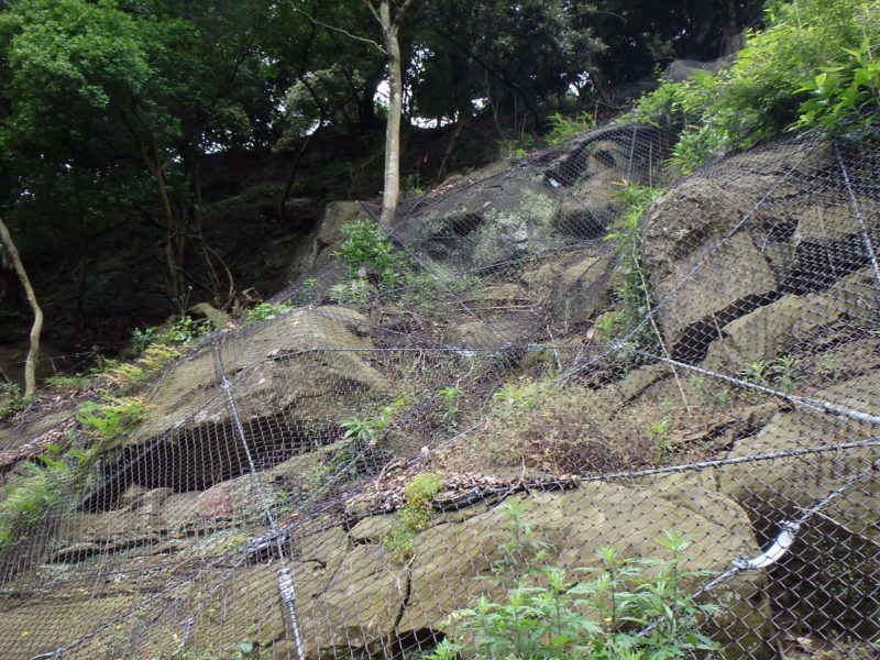 復旧治山事業（十六島）山腹工事