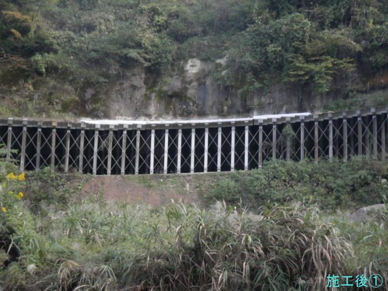 主要地方道富山庄川線道路災害復旧スノーシェッド復旧工事