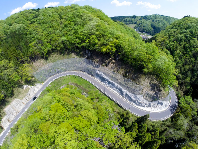 町道下土井尾原線道路工事（法面）