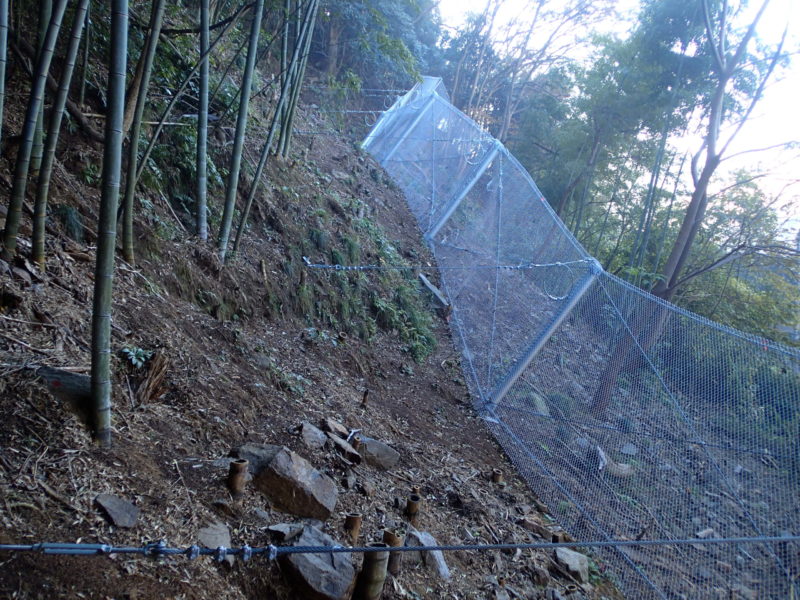 林地荒廃防止事業（佐田支所）山腹工事