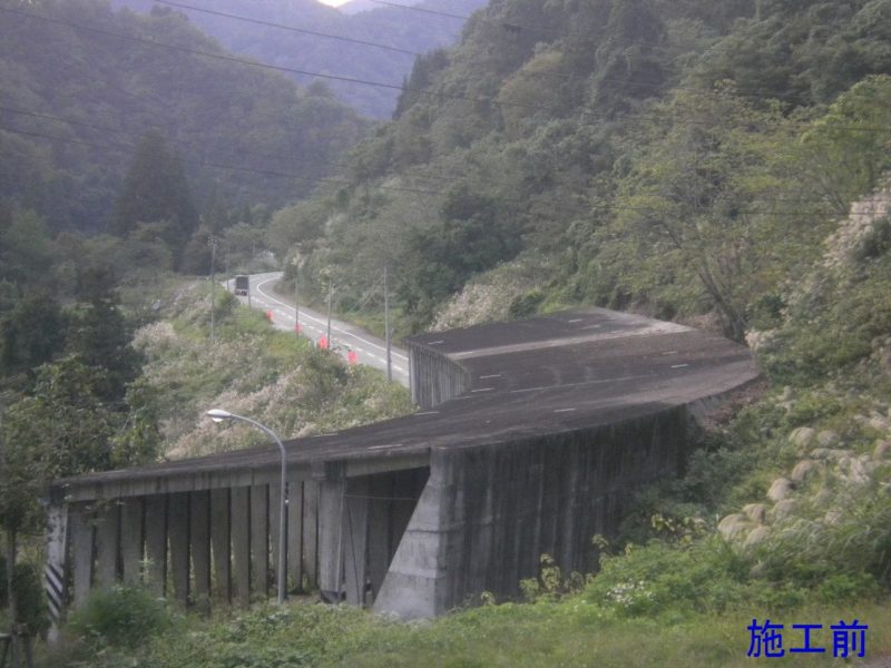 国道２５２号越ヶ沢第２スノーシェッド防水工事