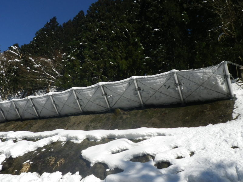 新発田津川線防災安全(雪寒)雪崩予防柵設置工事