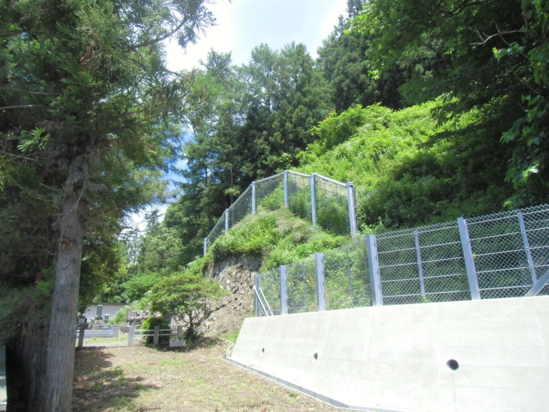 須賀川急傾斜地崩壊危険区域工事