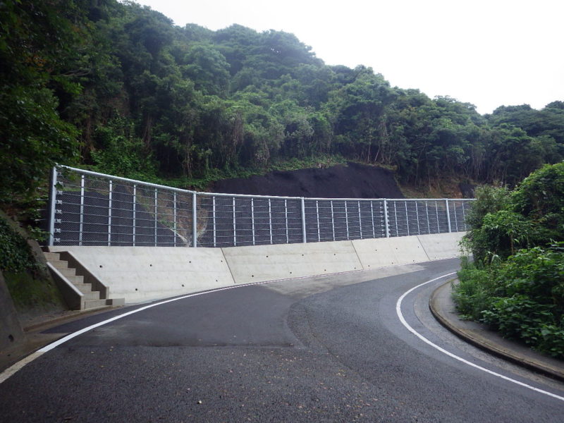 県道佐尾港線道路災害防除工事（３工区）