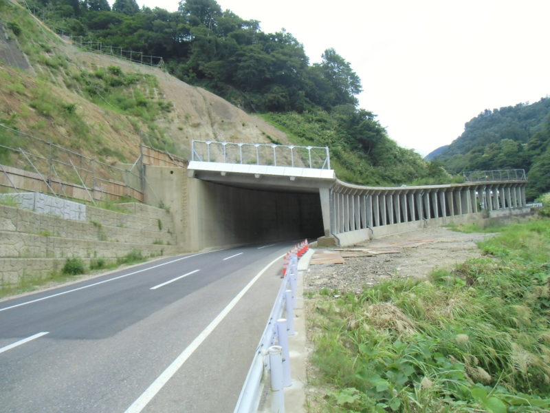 国道３５３号防災安全（県単防災防雪補修）スノーシェッド補修工事