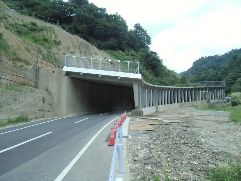 国道３５３号防災安全（県単防災防雪補修）スノーシェッド補修工事