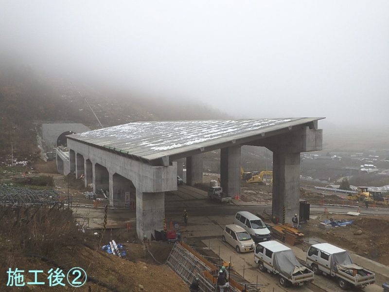 東北中央自動車道 金沢工事