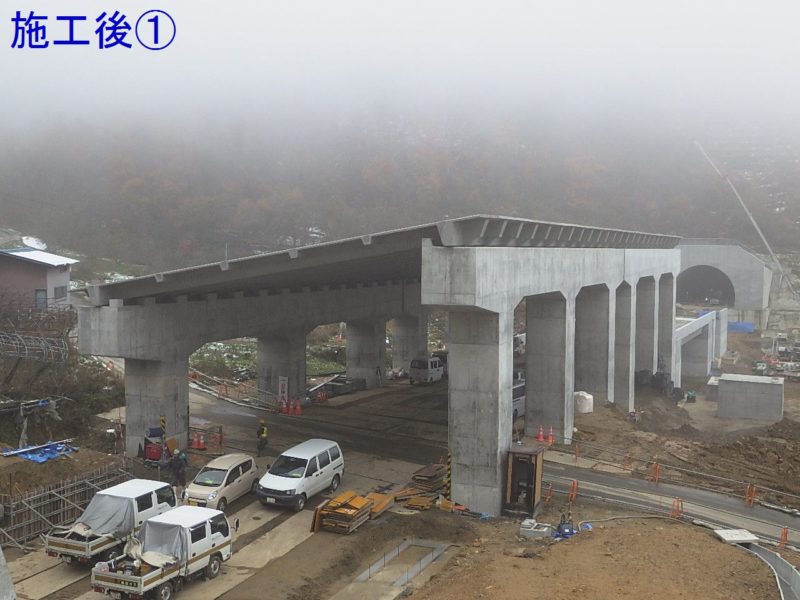 東北中央自動車道 金沢工事