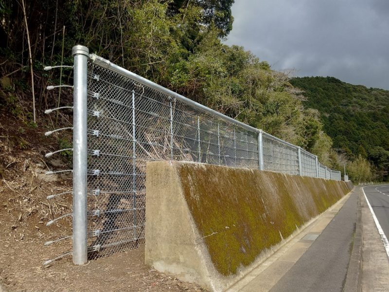 主要地方道平戸田平線道路災害防除工事（下中津良地区・落石防止工）