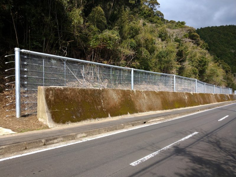 主要地方道平戸田平線道路災害防除工事（下中津良地区・落石防止工）