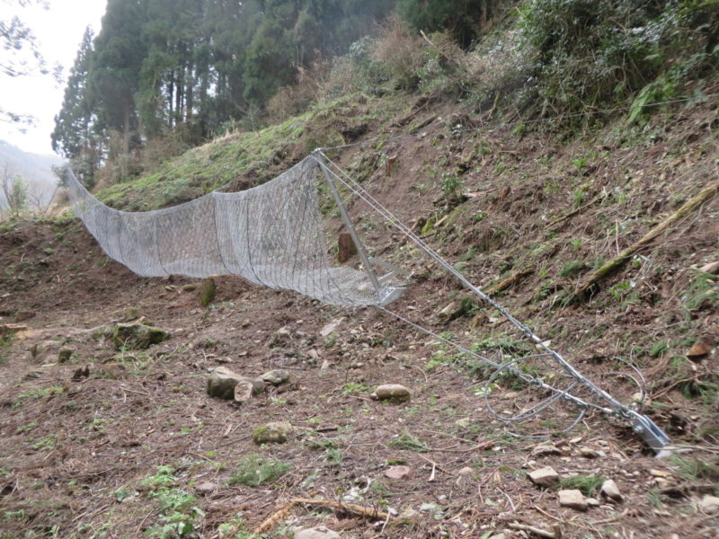 八葉寺地区復旧治山工事