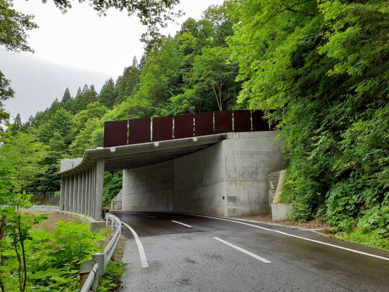 電 第1-10号 川内佐井線道路改良工事（田野沢山１号スノーシェッド）