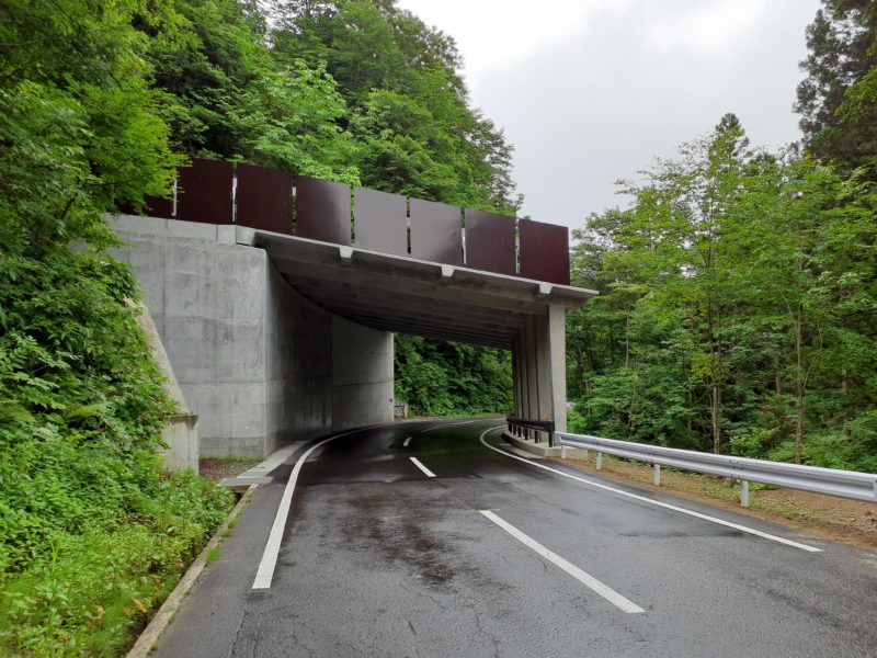 電 第1-10号 川内佐井線道路改良工事（田野沢山１号スノーシェッド）