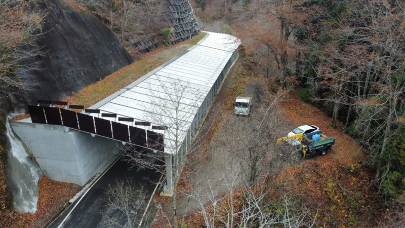 川内佐井線道路改良工事（田野沢山２号スノーシェッド）