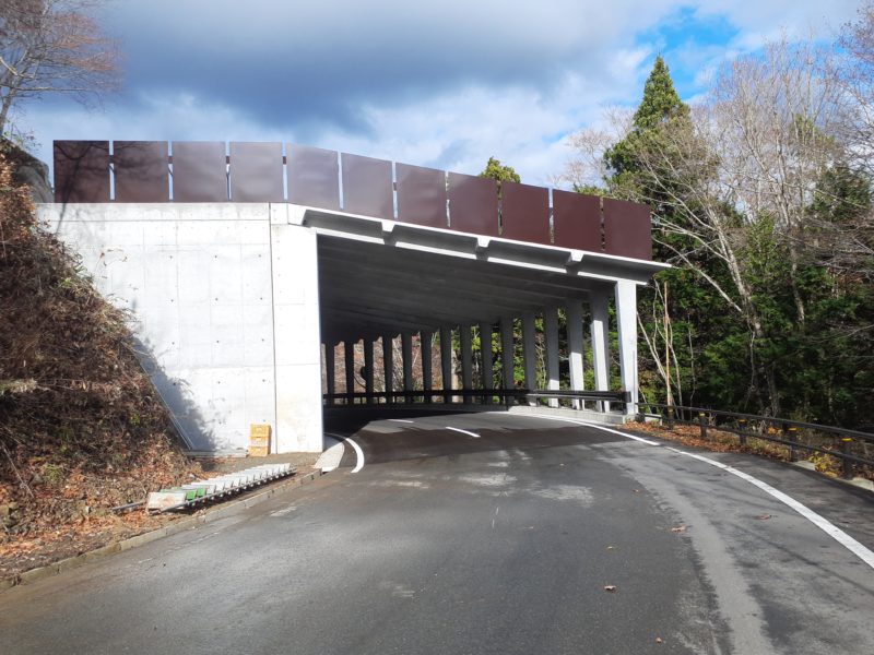 川内佐井線道路改良工事（田野沢山３号スノーシェッド）