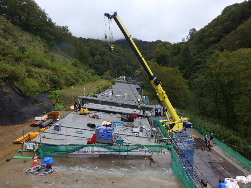 国道２８９号 ５号スノーシェッド上部工事