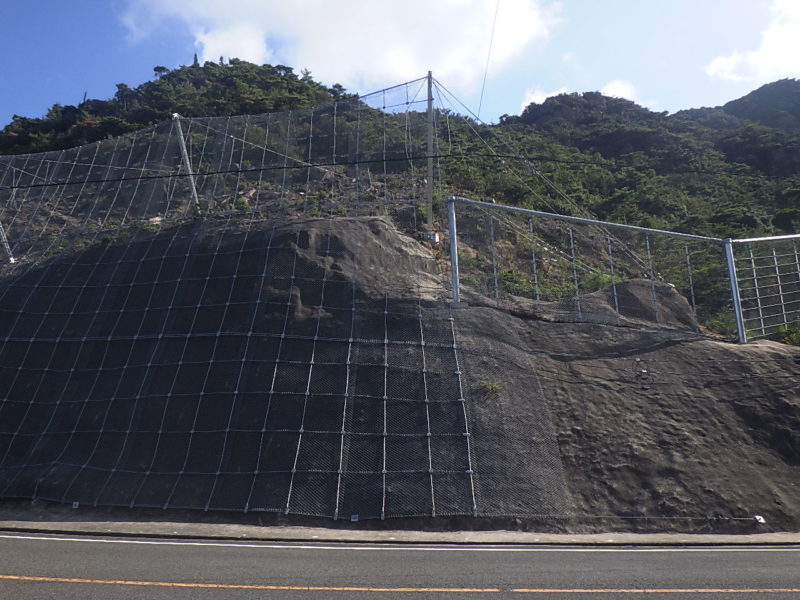 県道土庄福田線（小部工区）道路整備工事（第２工区）（法面工）