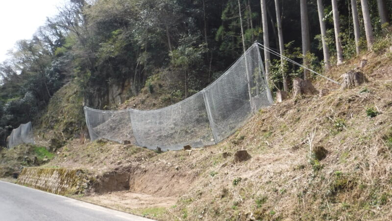 農村地域防災減災事業 所原地区 落石対策（その２）工事