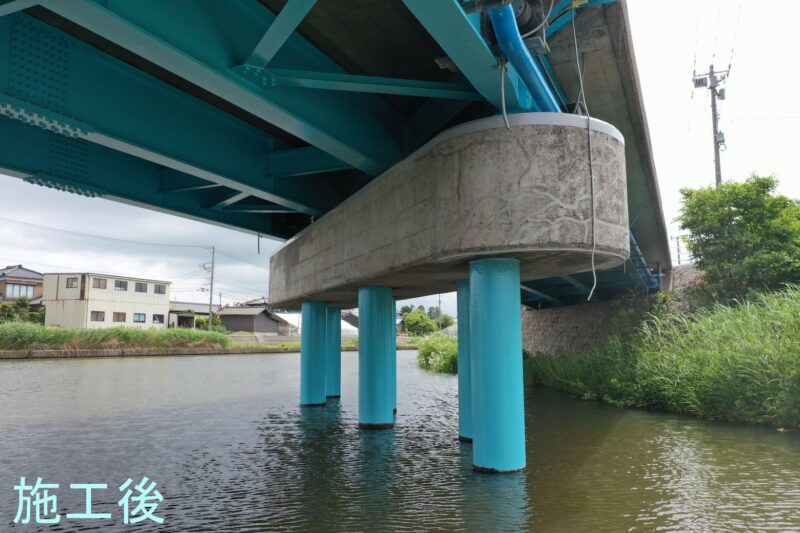 主要地方道新潟長浦水原線（導水橋）補修工事